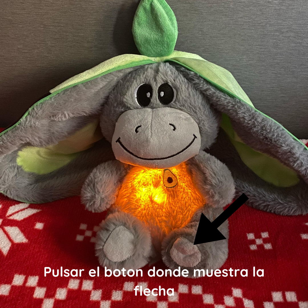 Peluche Burro con Respiración Suave